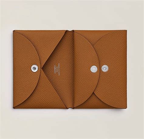 hermes calvi duo card holder